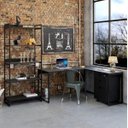 Ver imagem 7 de Escrivaninha Mesa Escritório Office Estilo Kuadra 120cm Industrial Nogal