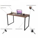 Ver imagem 5 de Escrivaninha Mesa Escritório Office Estilo Kuadra 120cm Industrial Nogal