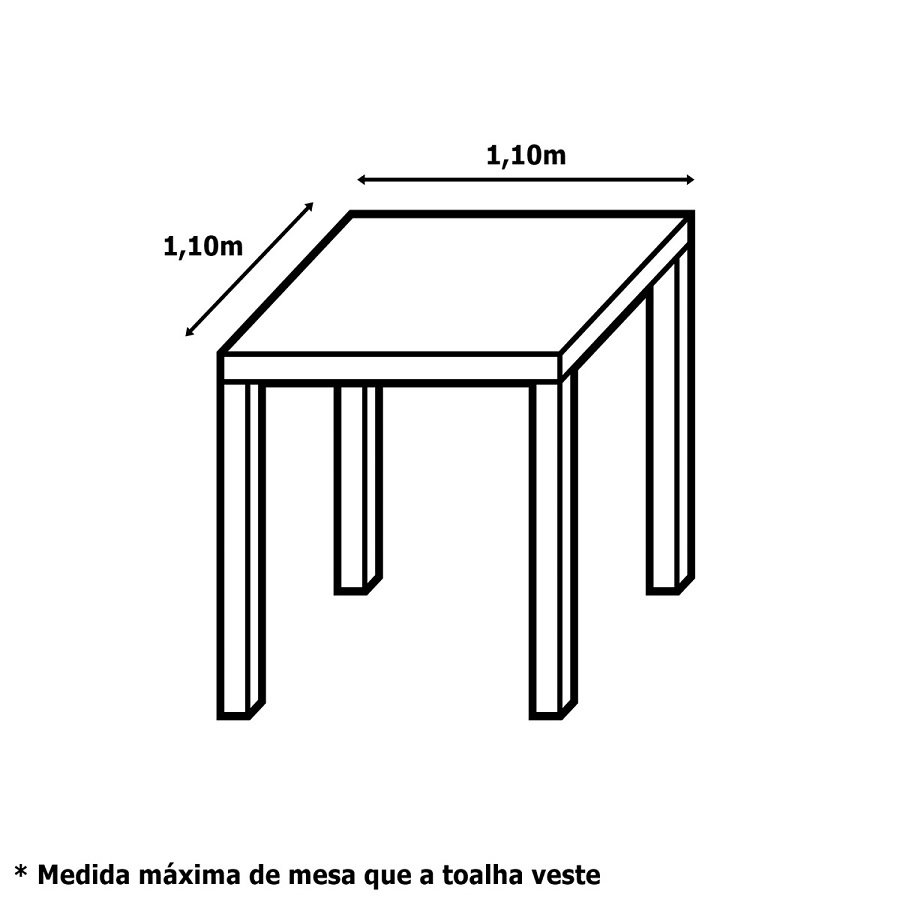 Toalha de Mesa 4 Lugares 1,40 X 1,40 Cozinha Copa Sala de Jantar Oxford Estampa Galinha da Angola - 4