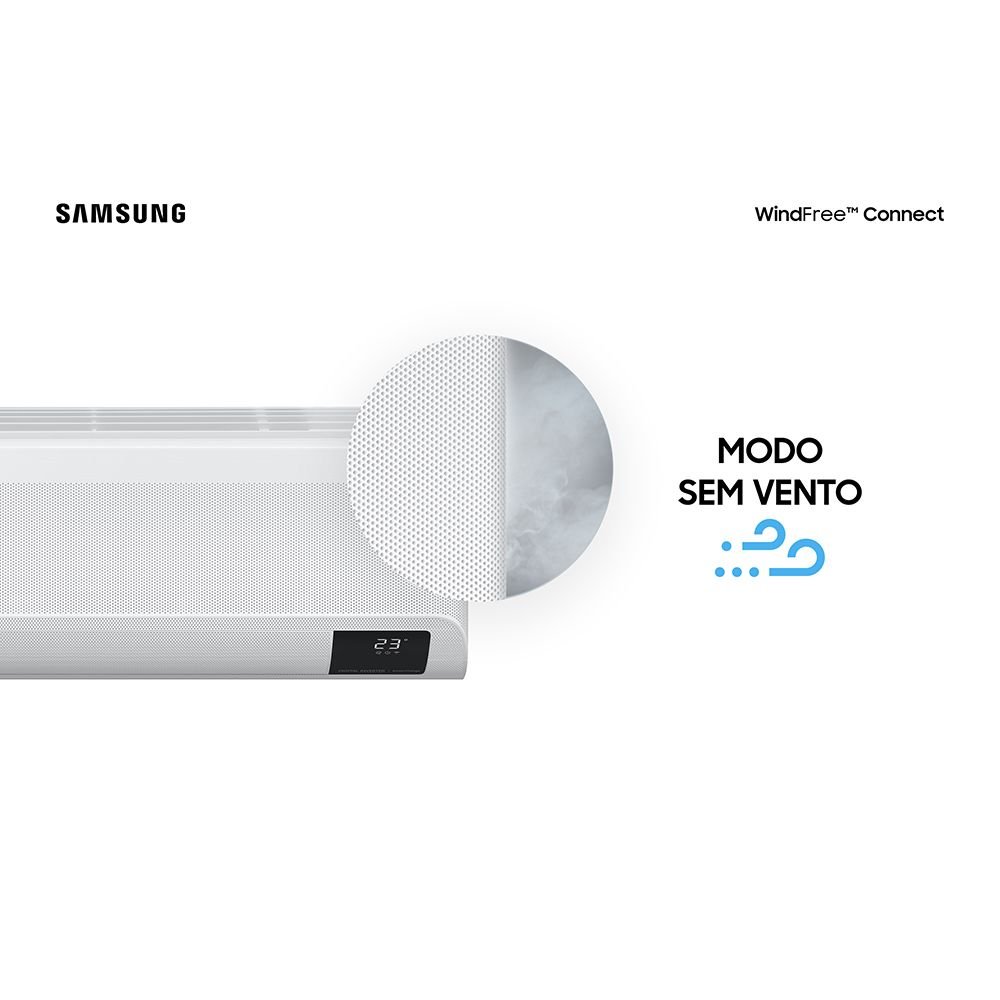 Ar Condicionado Split Inverter Samsung WindFree Connect 9000 BTUs Frio 220V AR09BVFAAWKXAZ - 12