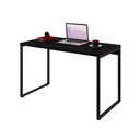 Ver imagem 5 de Escrivaninha Mesa Escritório Office Estilo Kuadra Compace 120cm Industrial Yescasa Preto Ônix