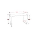 Ver imagem 4 de Escrivaninha Mesa Escritório Office Estilo Industrial 120cm Kuadra Compace