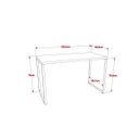 Ver imagem 4 de Escrivaninha Mesa Escritório Office Estilo Industrial 120cm Kuadra