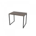 Ver imagem 3 de Escrivaninha Mesa Escritório Office Estilo Kuadra 90cm Industrial Carvalho Dark Marrom