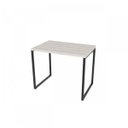Ver imagem 3 de Escrivaninha Mesa Escritório Office Estilo Kuadra 90cm Industrial Snow Bege