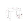 Escrivaninha Mesa Escritório Office Estilo Industrial 90cm Kuadra - 4