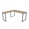 Mesa de Escritório em L Estilo Industrial 1,50Mx1,50M Kuadra Compace - 3