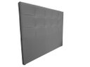 Ver imagem 2 de Cabeceira De Cama Box Luiza Casal 140cm X 106cm Suede Cinza Ms Decor
