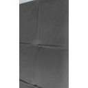 Ver imagem 3 de Cabeceira De Cama Box Luiza Casal 140cm X 106cm Suede Cinza Ms Decor