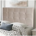 Ver imagem 4 de Cabeceira De Cama Box Luiza Casal 140cm X 106cm Suede Cinza Ms Decor