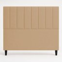 Ver imagem 5 de Cabeceira Estofada Elen Moderna para Quarto Cama Box Casal 140 cm Tecido Suede Nude