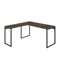 Ver imagem 5 de Escrivaninha Mesa Escritório em L Estilo 1,50MX1, Kuadra Compace 150cm Industrial Carvalho Dark Marrom