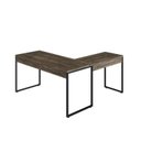 Ver imagem 3 de Escrivaninha Mesa Escritório em L Estilo 1,50MX1, Kuadra Compace 150cm Industrial Carvalho Dark Marr