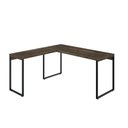 Ver imagem 5 de Escrivaninha Mesa Escritório em L Estilo 1,50MX1, Kuadra Compace 150cm Industrial Carvalho Dark Marr