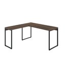 Ver imagem 7 de Escrivaninha Mesa Escritório em L Estilo 1,50MX1, Kuadra Compace 150cm Industrial Nogal Marrom