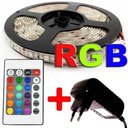 Ver imagem 2 de Fita de Led Colorida Rgb Rolo 5 Metros C/ Fonte 12v e Controle