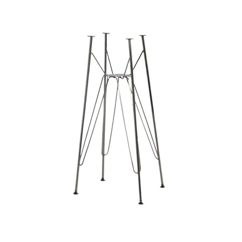Base de Mesa Eames Bistrô Alta Ferro Eiffel Cromada Poltronas do Sul 2062