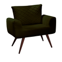 Ver imagem 1 de Poltrona Decorativa Elis Pé Palito Verde