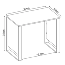 Ver imagem 3 de Mesa Escrivaninha Morada e Organizador 8 Nichos Preto - Demobile
