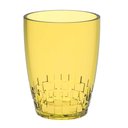 Ver imagem 1 de Copo Crippa 300ml Plástico Trama Amarelo Água Suco Refrigerante Escolar Refeitório Lanche