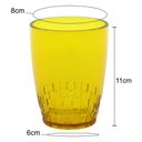 Ver imagem 3 de Copo Crippa 300ml Plástico Trama Amarelo Água Suco Refrigerante Escolar Refeitório Lanche