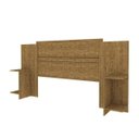 Ver imagem 2 de Cabeceira de Casal Extensível com Mesa de Cabeceira Indianópolis Espresso Móveis