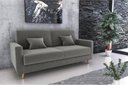 Ver imagem 2 de Sofá Cama Emília 2 Lugares 190cm Suede Cinza Matrix