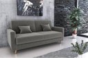 Ver imagem 1 de Sofá Cama Emília 2 Lugares 190cm Suede Cinza Matrix