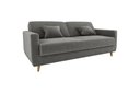 Ver imagem 3 de Sofá Cama Emília 2 Lugares 190cm Suede Cinza Matrix