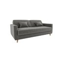 Ver imagem 3 de Sofá Cama Emília 2 Lugares 190cm Suede Cinza Matrix