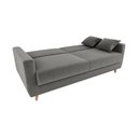 Ver imagem 4 de Sofá Cama Emília 2 Lugares 190cm Suede Cinza Matrix