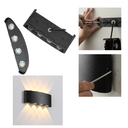 Ver imagem 4 de Luminária Balizador Arandela Sobrepor Smd Led 12w Bivolt Cor da Luz Branco Quente com 8 Fachos de Lu
