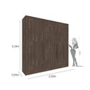 Ver imagem 4 de Guarda-Roupa Casal 6 Portas 4 Gavetas Londres Tcil Móveis