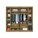 Ver imagem 3 de Guarda-Roupa Casal 6 Portas 4 Gavetas Londres Tcil Móveis