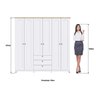 Guarda-roupa 6 Portas e 3 Gavetas Americano - 5