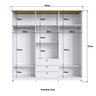Guarda-roupa 6 Portas e 3 Gavetas Americano - 4