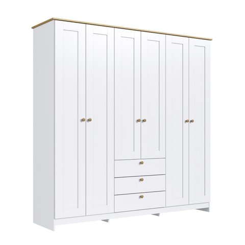 Guarda-roupa 6 Portas e 3 Gavetas Americano