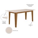Ver imagem 3 de Mesa de Jantar Retangular 6 Lugares 160cm Liz Poliman Móveis