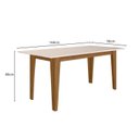 Ver imagem 2 de Mesa de Jantar Retangular 6 Lugares 160cm Liz Poliman Móveis
