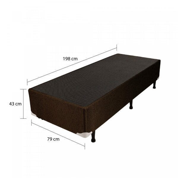 Base Box Solteiro Bipartido 43x79x198cm  - 2