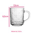Ver imagem 5 de Jogo 6 Canecas de Vidro Borboleta 246ml Class Home