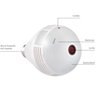 Câmera Lâmpada Espiã Ip Wifi Microfone e Alto-falante Visão 360 - 6