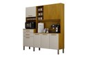 Ver imagem 1 de Kitão New Lion 179 cm com 7 Portas e 2 Gavetas Cinamono/Off White