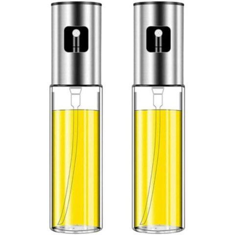 Borrifador Spray para Azeite, Óleo, Shoyo, Vinagre, Etc - Vidro e Inox- 100ml