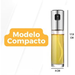 Borrifador Spray para Azeite, Óleo, Shoyo, Vinagre, Etc - Vidro e Inox- 100ml - 4