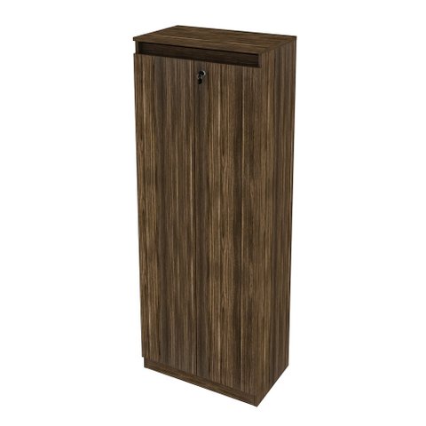 Armário Alto Para Escritório 2 Portas ME4151 Nogal - Tecno Mobili
