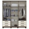 Guarda-Roupa Casal 4 Espelhos 6 Portas 6 Gavetas Savini Henn - 2
