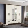 Guarda-Roupa Casal 4 Espelhos 6 Portas 6 Gavetas Savini Henn - 1