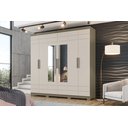 Ver imagem 1 de Guarda-Roupa Casal 2 Espelhos 6 Portas Flora 