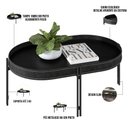 Ver imagem 6 de Kit Aparador Decorativo Para Sala Estar Industrial com Mesa de Centro Nord L05 Preto - Lyam Decor